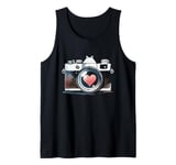 Photographer Photography Camera Heart Tank Top