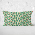 Green Jurassic Park Rectangular Cushion 30x50 - Soft Touch