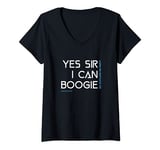 Womens Yes Sir I Can Boogie No Scotland No Party V-Neck T-Shirt