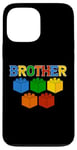 Coque pour iPhone 13 Pro Max T-shirt humoristique Brother Master Builder Bricks Blocks