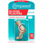 Compeed Medium Size Blister Plasters 10 Hydrocolloid Plasters Foot Treatment Hea