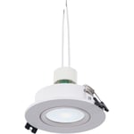 Barcelona Led - kit Spot encastrable inclinable Ø90mm (blanc) + Ampoule GU10 - Blanc Neutre