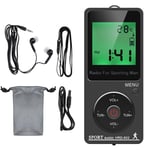 1X(AM FM Portable Radio Personal Radio with Headphones Walkman Radio with8501