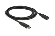 Delock - USB typ C-förlängningskabel - 24 pin USB-C till 24 pin USB-C - 1.5 m