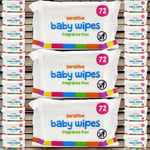 1728 x Baby Wipes Sensitive Gentle Soft Fresh (24 x 72 Packs) Wet Wipes Unscent