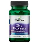 Swanson Picolinate De Zinc 22mg 60 Capsules Forme De Zinc Préférée