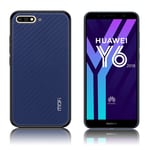 Huawei MOFI Y6 2018 woven hybridi suojakotelo - Sininen Tummansininen