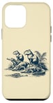 Coque pour iPhone 12 mini Capybaras se reposant avec des Crocodiles