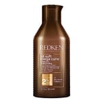 Redken, Shampoing Nourrissant & Hydratant, Pour Cheveux Très Secs Bouclés à Crépus, À l'Aloe Vera, All Soft Mega Curls, 300 ml