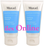 2 x MURAD BLEMISH CONTROL CLARIFYING CLEANSER FACE WASH GEL 60ml (120ml TOTAL)