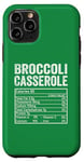 Coque pour iPhone 11 Pro Casserole de brocoli Valeur nutritive Aliments Famille Thanksgiving