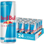 Red Bull Sugarfree -energiajuoma, 250 ml, 24-pack