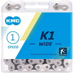 KMC K1 Wide Bicycle Cycle Bike Chain Silver / Black - 110 Links