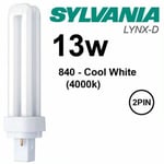 Ampoule SYLVANIA G24D-1 13W 900 Lm 2 Broches 2 Néon Lynx-D Classe A 10000ORE