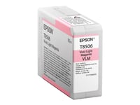 Epson T8506 - 80 Ml - Intensiv Ljus Magenta - Original - Bläckpatron - För Surecolor Sc-P800