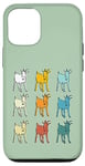 Coque pour iPhone 12/12 Pro Goat Lover Farm Animals Retro Glitch Goats