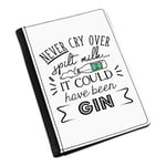 Never Cry Over Spilt Milk It Could Have Been Gin Passport Holder Cover Case Joke