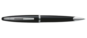 WATERMAN Ballpoint carène black sea silver trim blue medium.