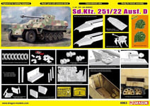 Dragon 6963 - 1:3 5 Sd.Kfz.251/22 Ausf.d W/7.5cm Pak 40 - Neuf