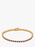 Monica Vinader Iolite Tennis Bracelet, Gold/Blue