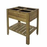 Potager sur Pieds Gardiun 75 L 40x80x88 cm Bois Traite et Toile de Paillage