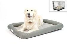 PetFusion Lavender-Infused Cooling Dog Bed Orthopaedic Memory Foam Anti-Anxiety Crate Mat All Temperature Control Calming and Soothing Puppy Bed - XL (102 x 69 cm)