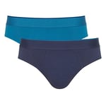 SLOGGI Men's Ever Airy Brief C2P Midi, Blue-Dark Combination, XL