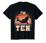 Youth Whale 10 Year Old Birthday Boy Girl 10th Whale Birthday T-Shirt