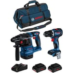 Bosch - Kit BK2021BAG (gbh 18V-22 gsr 18V-90 c 2 x 4,0 Ah ProCORE GAL18V-40 hdbag)