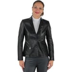 Blouson Giorgio  Veste Giorgio en cuir ref_37571 Noir