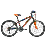 Vélo Vtt Enfant 9-11 Anni t610 Viper 24 21v Noir/Orange 22T610 Torpado B