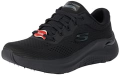 Skechers Women's Arch FIT 2.0 Big League Sneaker, Black, 3 UK