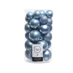 Kaemingk Shatterproof Baubles (paket Med 30) Pack Of 30 Havsblåt