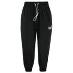 Puma King Logo Woven Track Pants Black Mens Joggers 598418 01 Nylon - Size Large