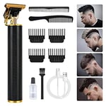 URAQT Hair Clippers for Men, Cordless Clippers Electric Hair Trimmer Beard Trimmer Set, Waterproof Detail Beard Shaver, T-Blade Trimmer Grooming Cutting Kit with 4 Guide Combs and 2 Hair Combs