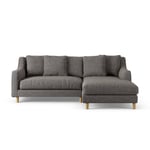 Habitat Swift Right Hand Corner Sofa - Charcoal Ash Leg 3 Seater