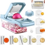 Vegetable  Chopper ,  14  in  1  Multi - Function  Kitchen  Mandoline  Slicer ,