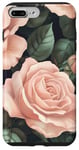 Coque pour iPhone 7 Plus/8 Plus Blush Rose Bloom Dark Garden Design