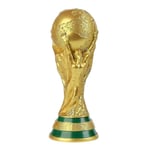 VM-fotbollssoccer Qatar 2022 Guld Trophy Sportminne Replika Fotbollsfans Present