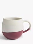 John Lewis Dipped Glaze Stoneware Mug, 400ml