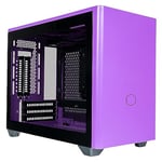 Cooler Master MasterBox NR200P Mini ITX Computer Case - Tempered Glass Side Panel, Superior Cooling Options, Vertical GPU display, Tool - Free 360 Degree Accessibility - Nightshade Purple