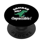 Armbar Me? Impossible! Dinosaure Amusant PopSockets PopGrip Interchangeable