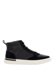 Dune Strictly Leather High Top Shoes, Black