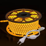 LED Strip 230V Dimbar 2700K, plug and play opptil 50meter