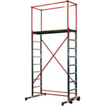 Echafaudage mobile en aluminium ESCALUX Nimbus 250 - Plateau 2m50 - 4 hauteurs de travail jusqu'à 4m70