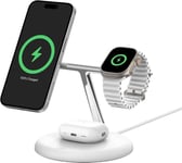 Belkin 3-in-1 Qi2 15w Magnetic Adjustable Charging Stand Vit