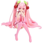 Ny Hatsune Miku Anime Figur Rosa Klänning Pvc Modell Action Leksaker Körsbärsrosa Körsbärsblomma Dekoration Samla Gåvor[GL] No Box