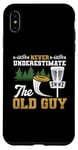 iPhone XS Max Never Underestimate The Old Guy Funny Disc Golf Frisbee Case