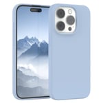 For Apple iPhone 15 Pro Silicone Case Cover Light Blue