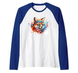 Fox USA Gifts America Bandana Foxes Gifts Raglan Baseball Tee